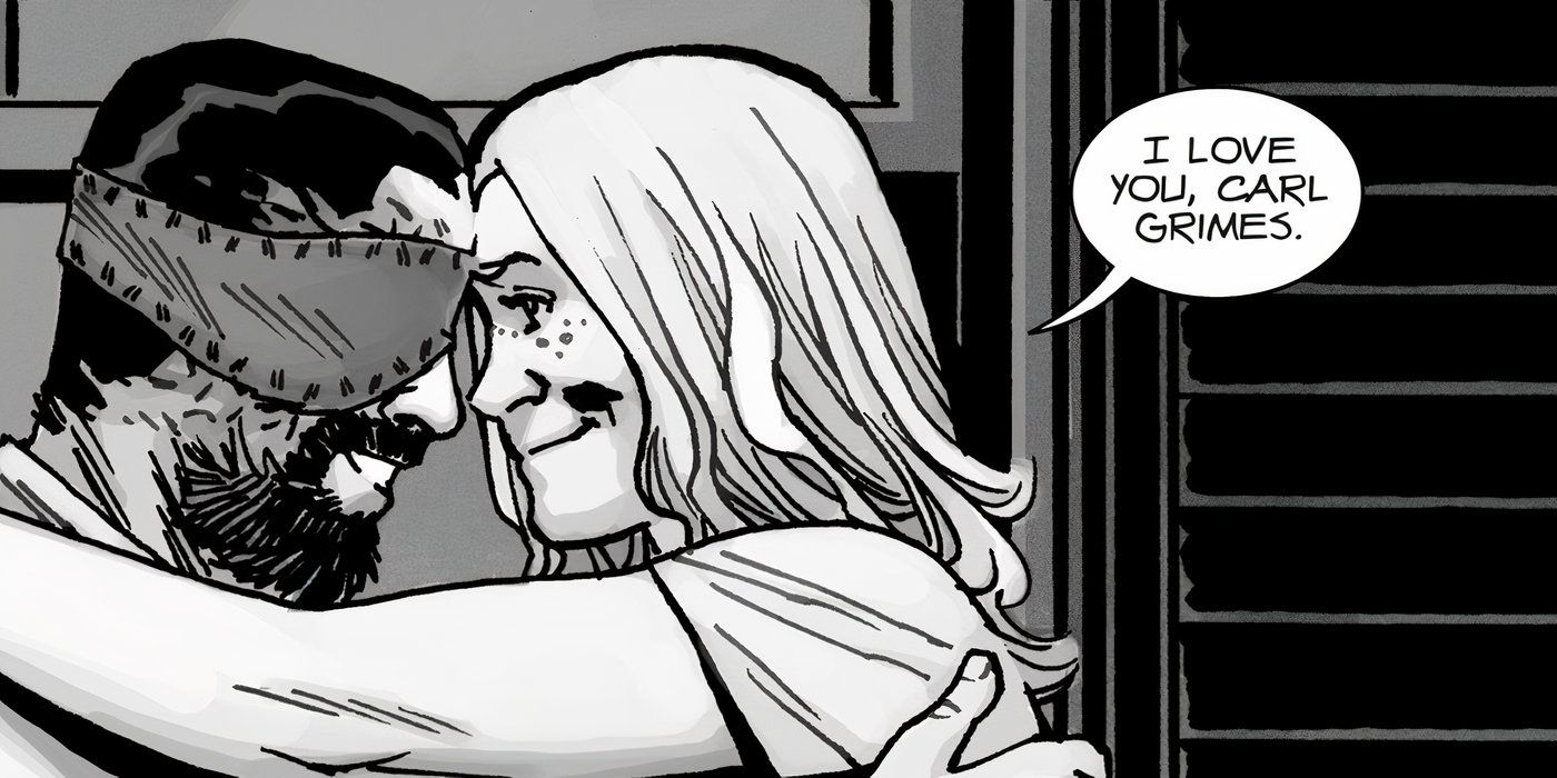 Sofia le dice a Carl Grimes que lo ama en los cómics de The Walking Dead.