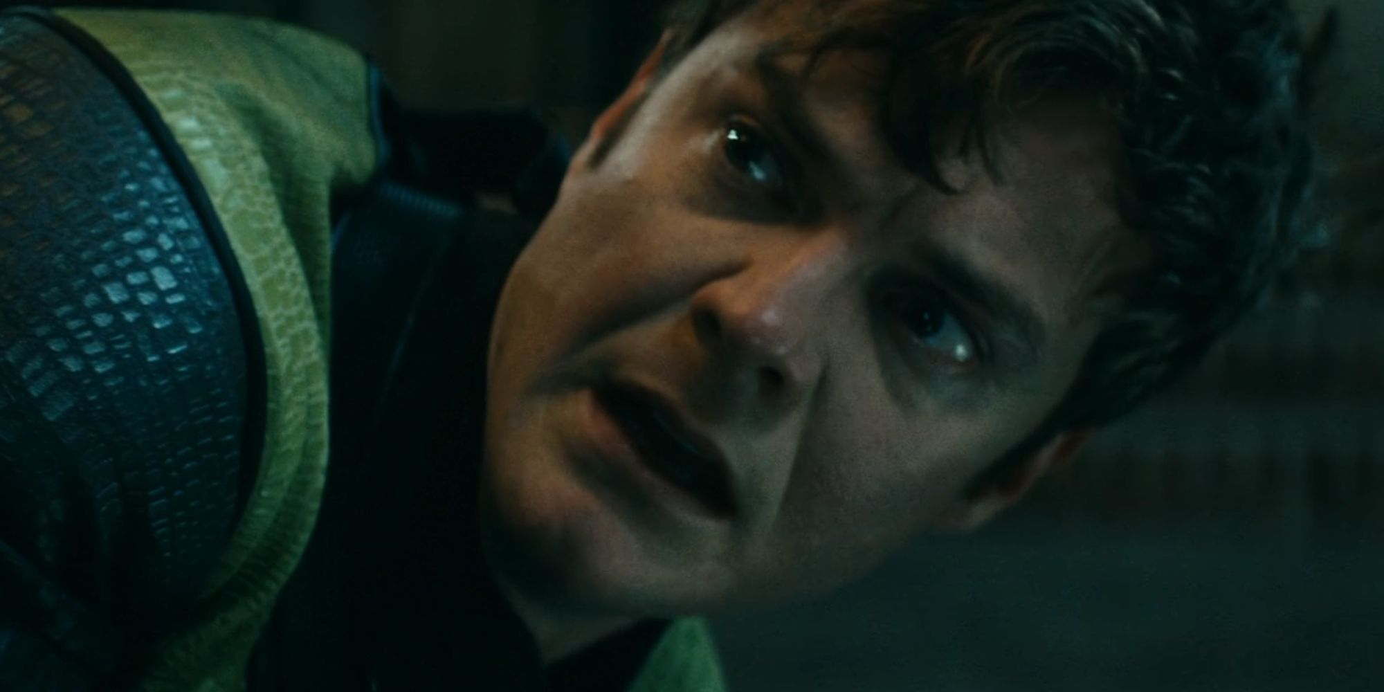 Jack Quaid looking scared as Hughie Campbell in The Boys