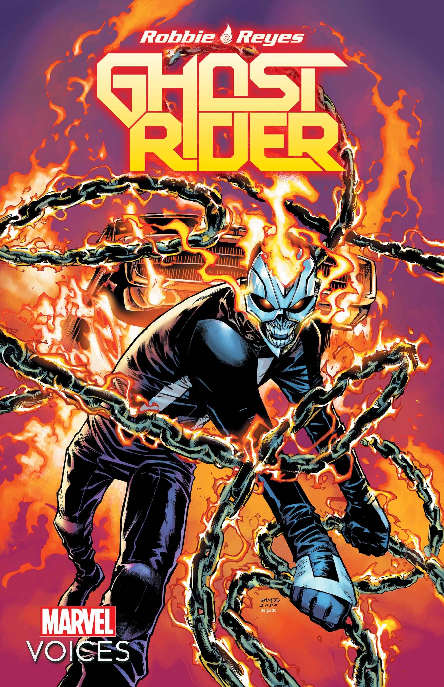 Robbie Reyes Ghost Rider Portada especial completa de Humberto Ramos