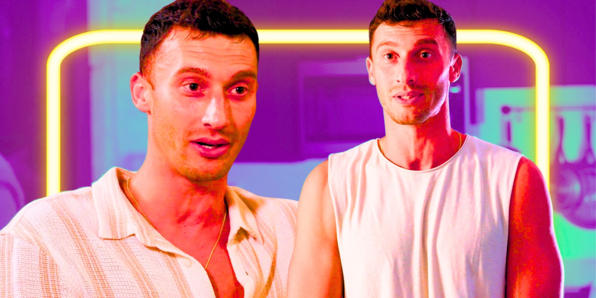 90 Day Fiancé Alexei Brovarnik in side by side images during show interview