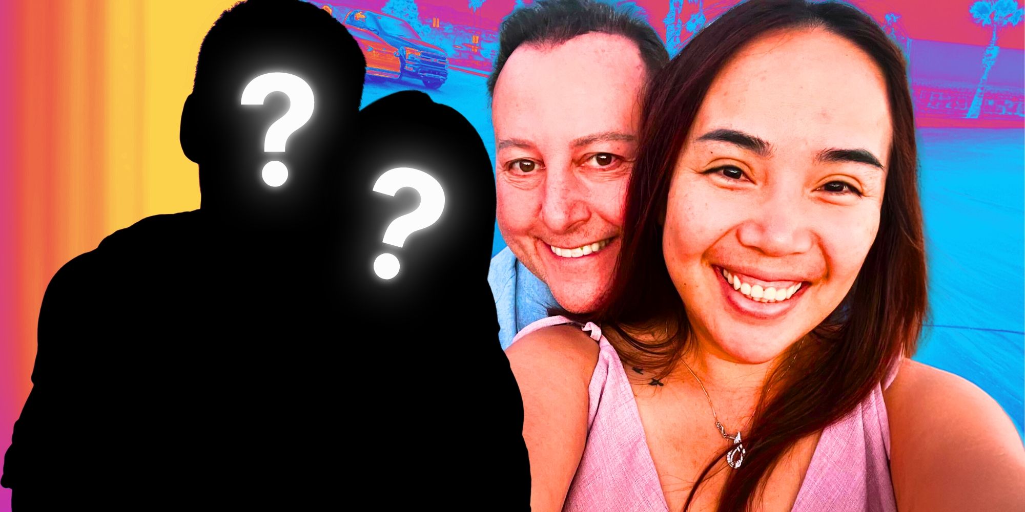 90 Day Fiancé’s David Toborowsky &amp; Annie Suwan smile next to two mystery figures.