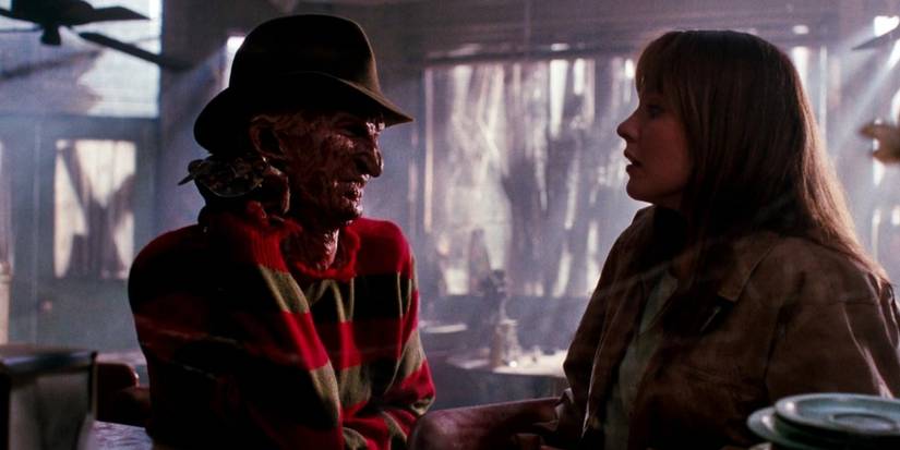 A Nightmare on Elm Street Freddy Krueger is talking to Alice Lisa Wilcox.
