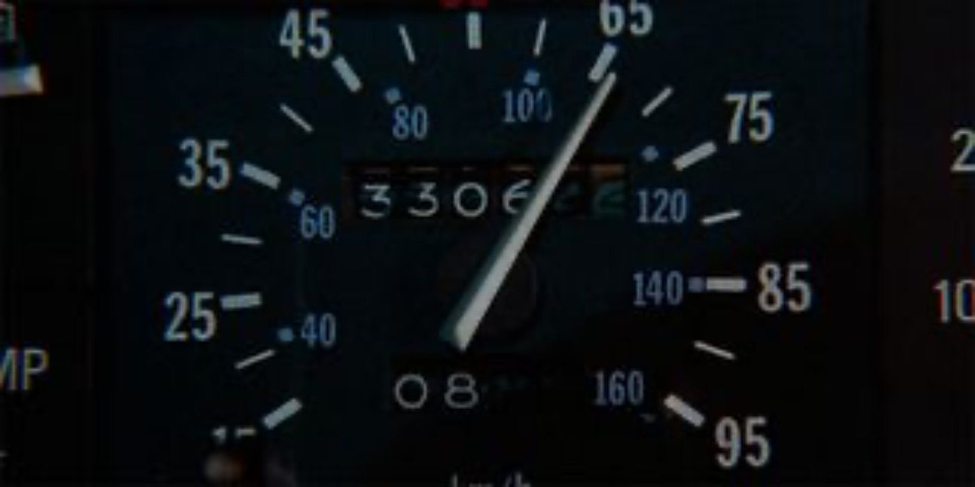 O velocímetro do DeLorean em De Volta para o Futuro