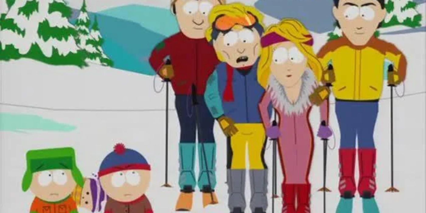 Esquiadores em South Park