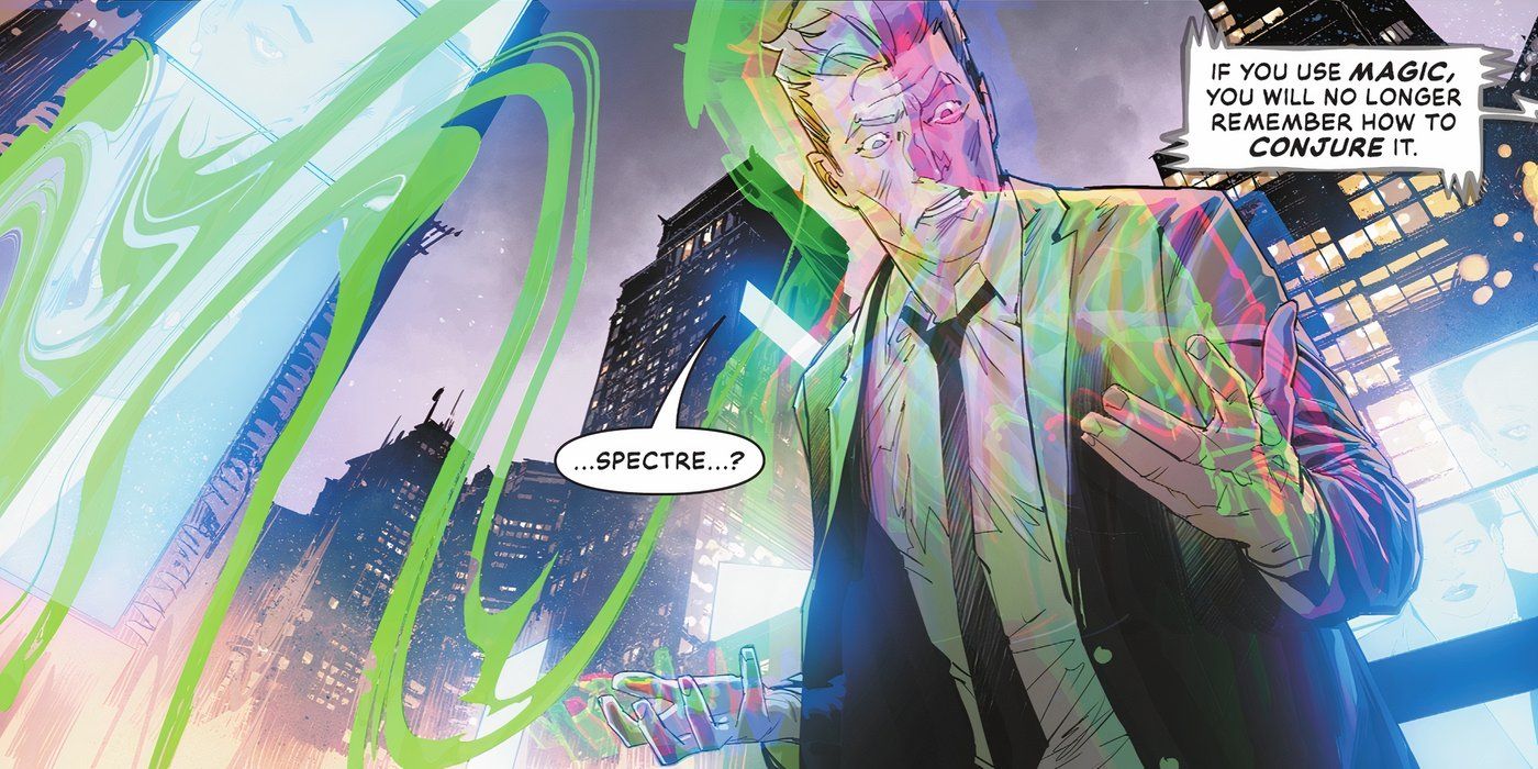 John Constantine forgets how to do magic.
