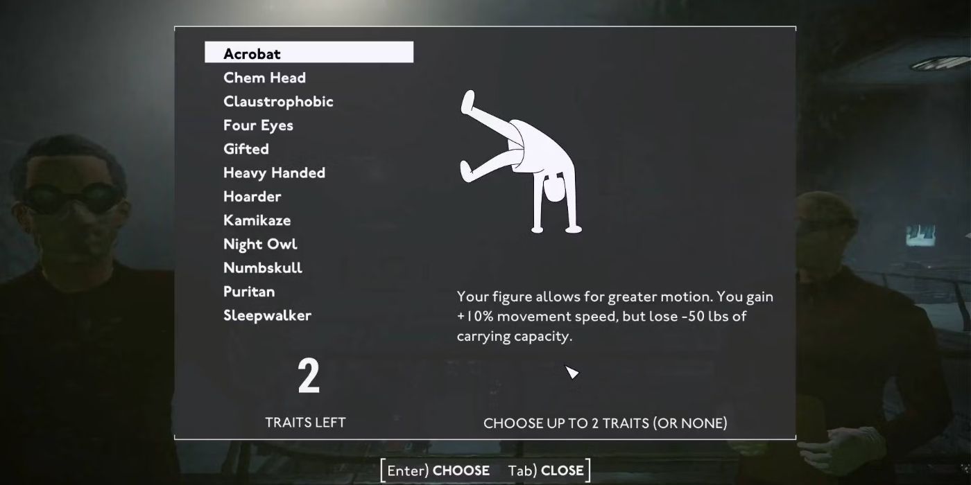 Acrobat Trait in Fallout London.