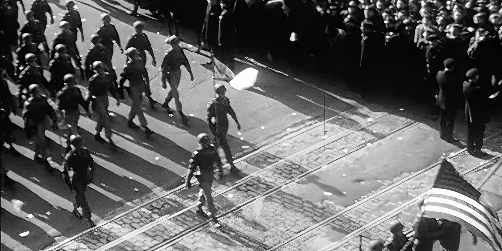 Actual footage in Breakthrough (1950)