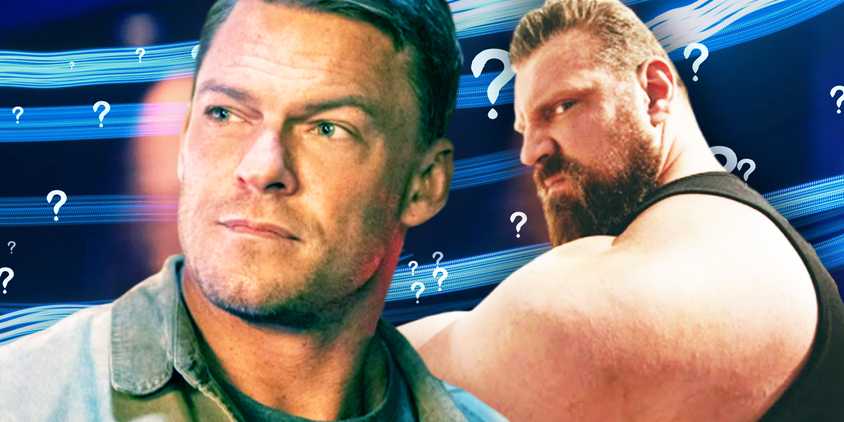 Alan Ritchson as Jack Reacher and Olivier Richters as Paulie