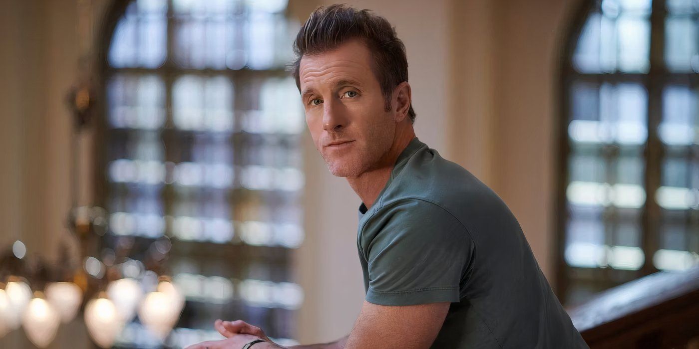Scott Caan looks back toward the camera in a promo image for Alert Missing Persons Unit