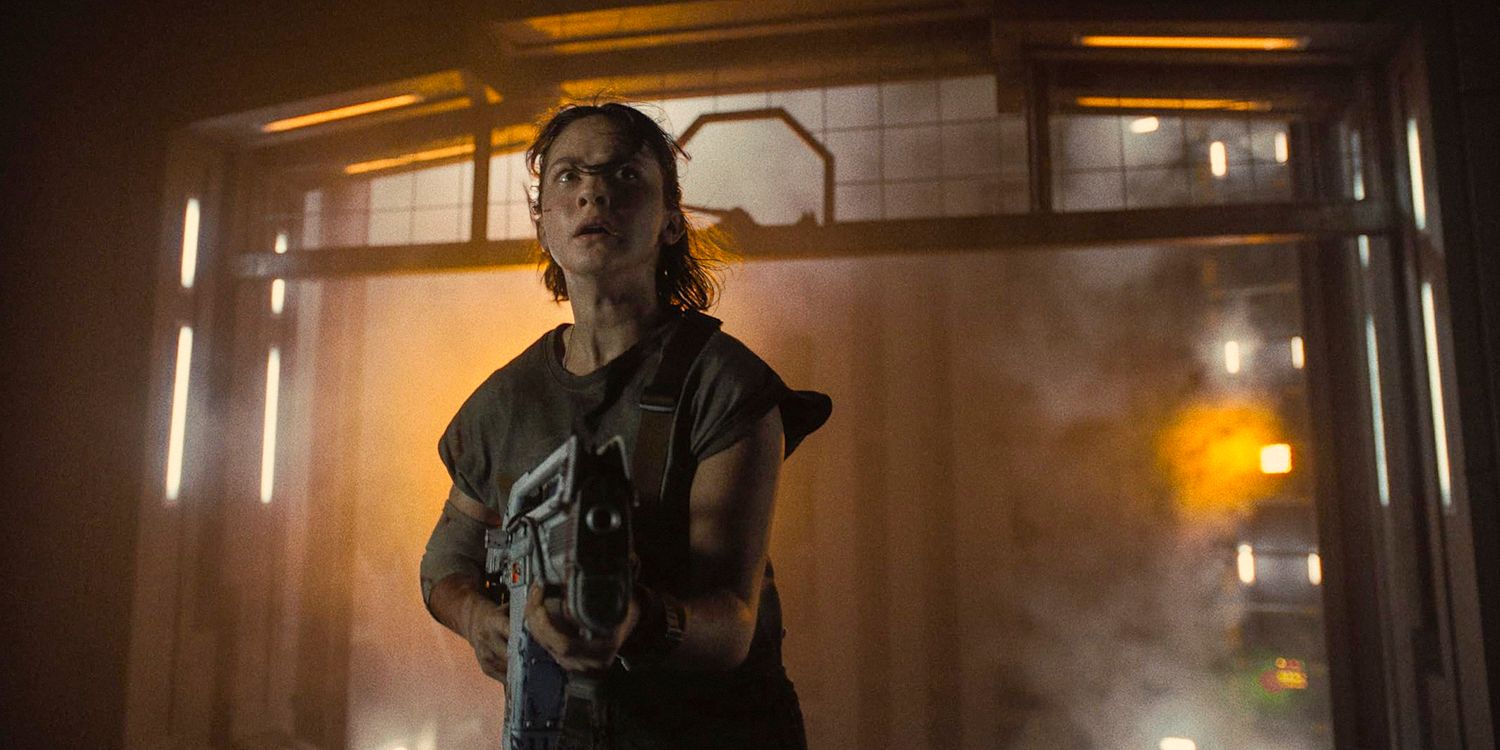 Xenomorph Towers Over Petrified Cailee Spaeny In Chilling New Alien: Romulus Poster