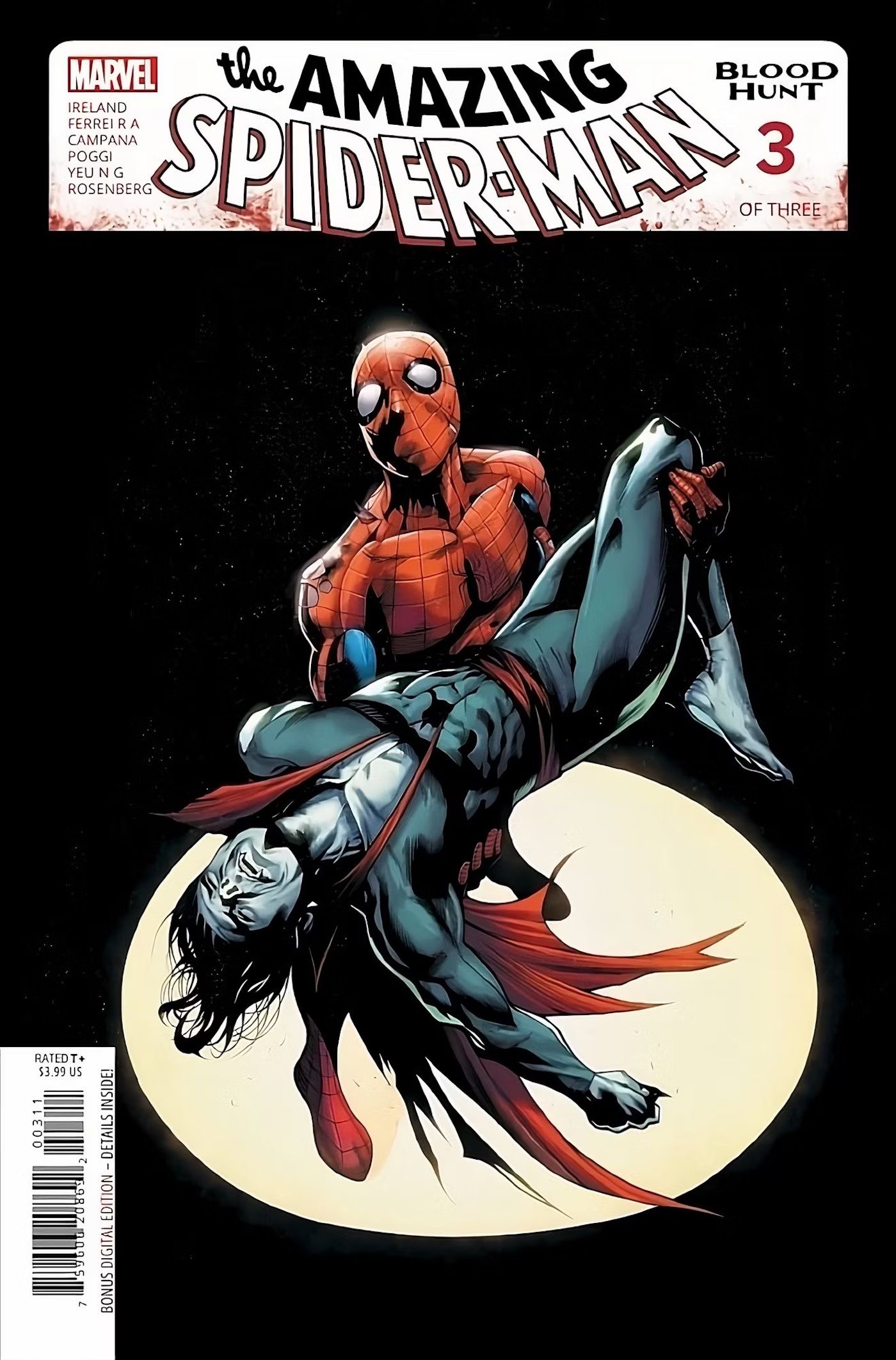 Portada de Amazing Spider-Man Blood Hunt #3