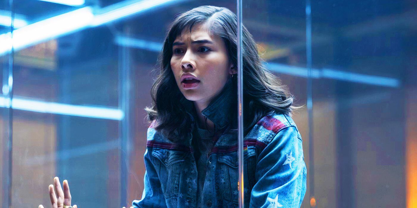 America Chavez in a cage in Earth-838 in Doctor Strange in the Multiverse of Madness