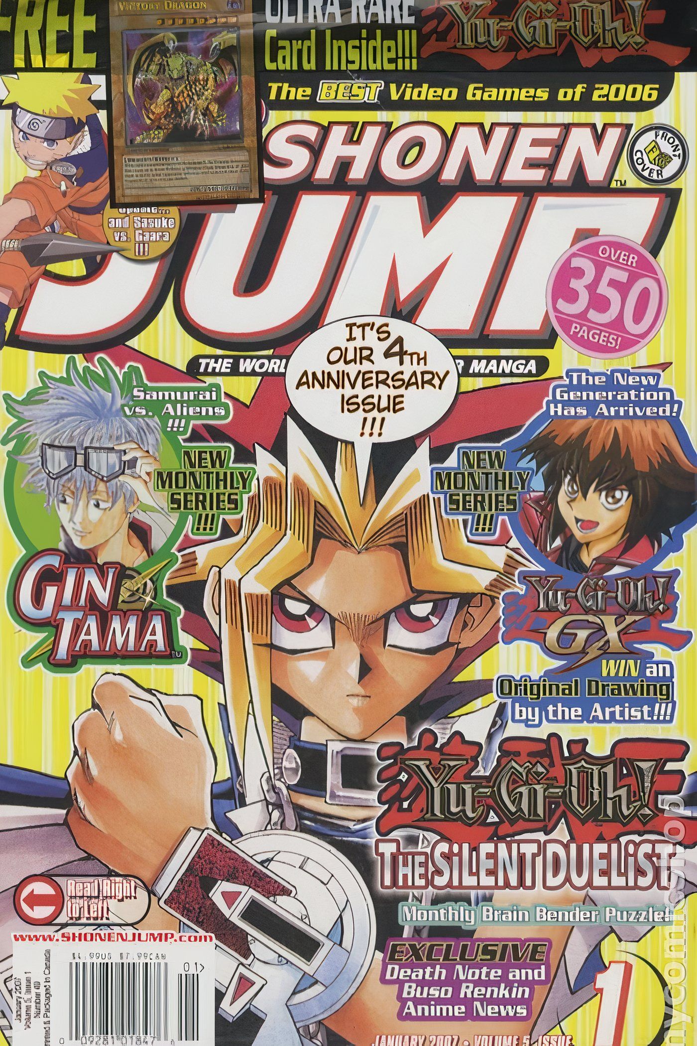 American Weekly Shonen Jump 49 com Yugi Muto de Yu-Gi-Oh!