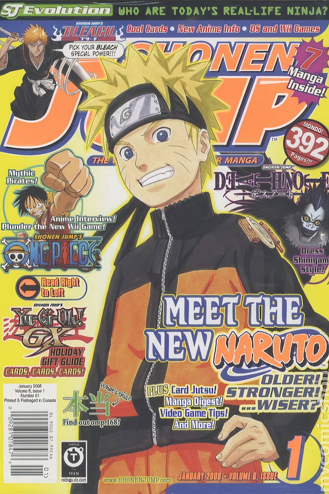 American Weekly Shonen Jump 61 apresentando Naruto após o timeskip