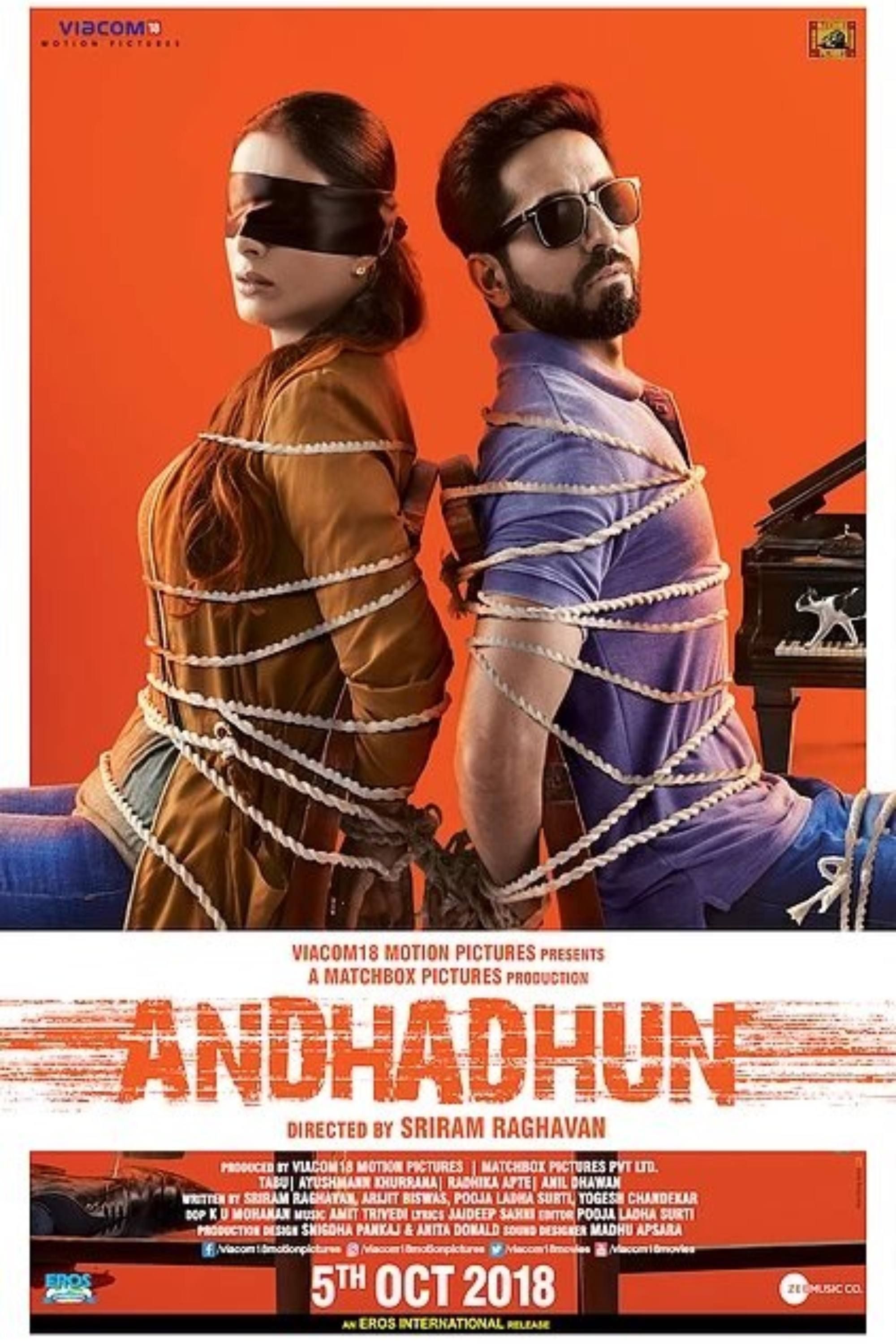 Andhadhun (2018) - Pôster