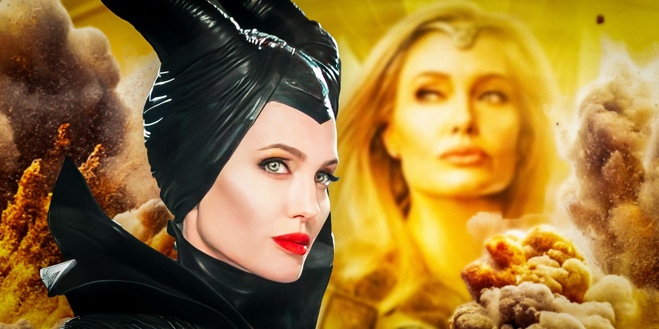 Angelina Jolie in Maleficent and Eternals