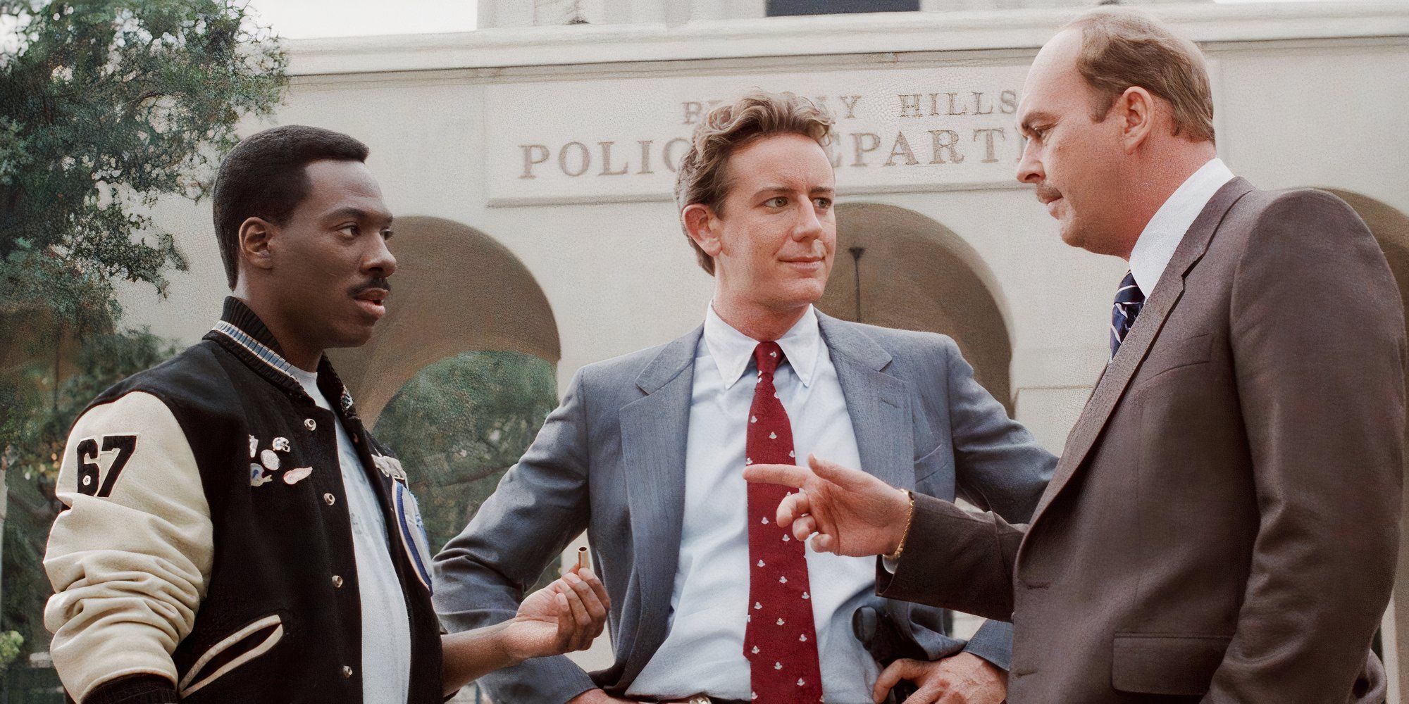 Axel, Billy, and John convened in a semi-circle in Beverly Hills Cop II