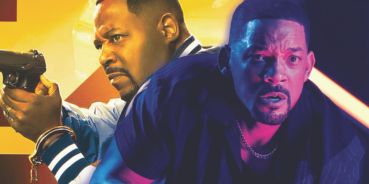 Marcus (Martin Lawrence) holding a gun and Mike (Will Smith) in Bad Boys: Ride or Die