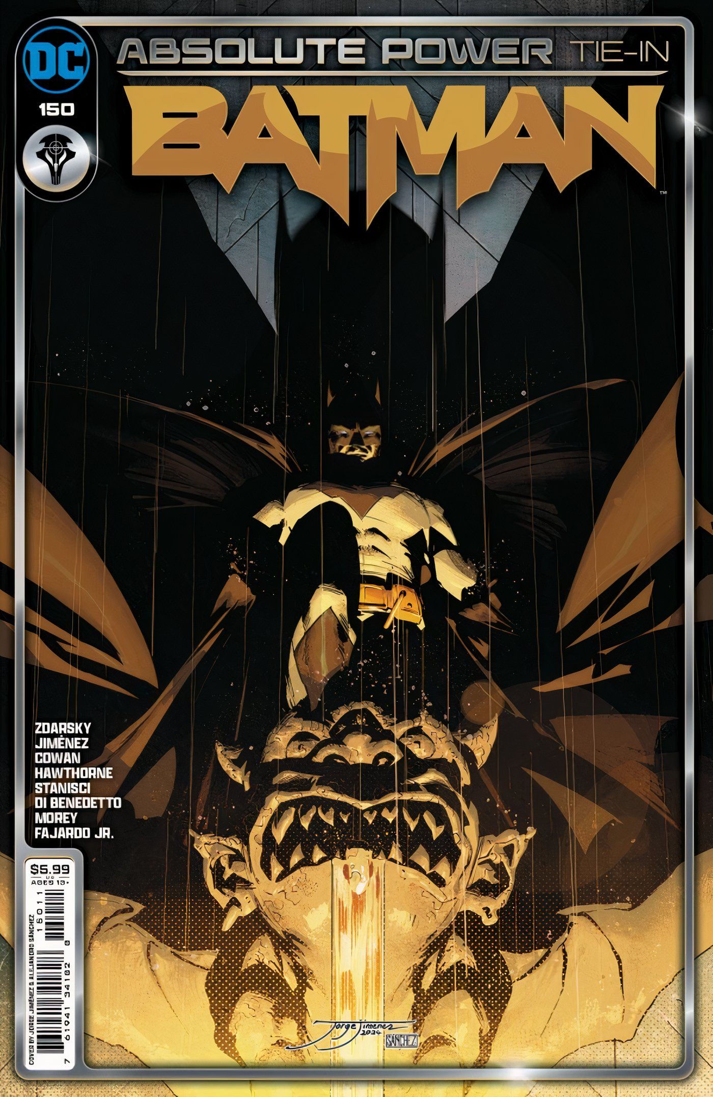 Capa principal do Batman #150