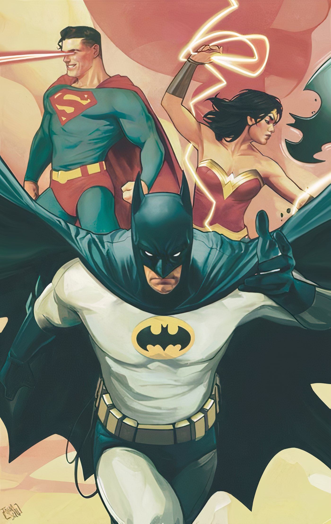 Batman Superman Mulher-Maravilha World's Finest #32 capa variante