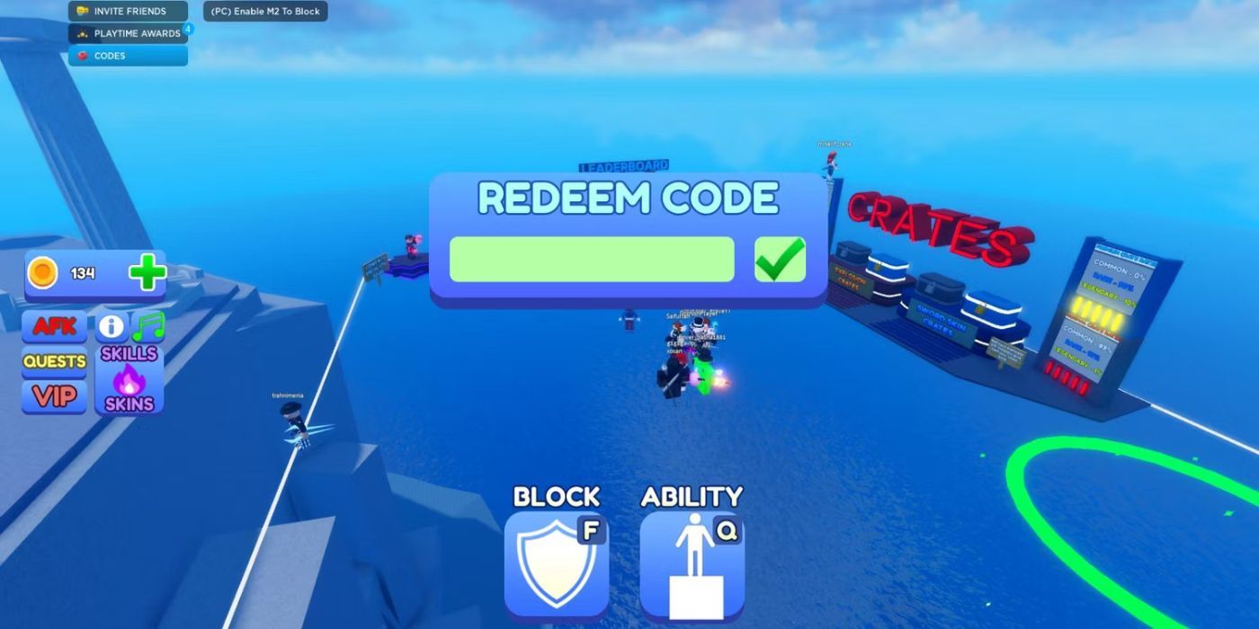 Código de compra del jugador en el juego Blade Ball Roblox.