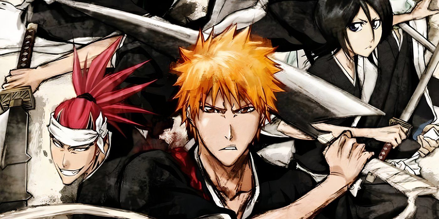Bleach featured image with Rukia, Renji, and Ichigo