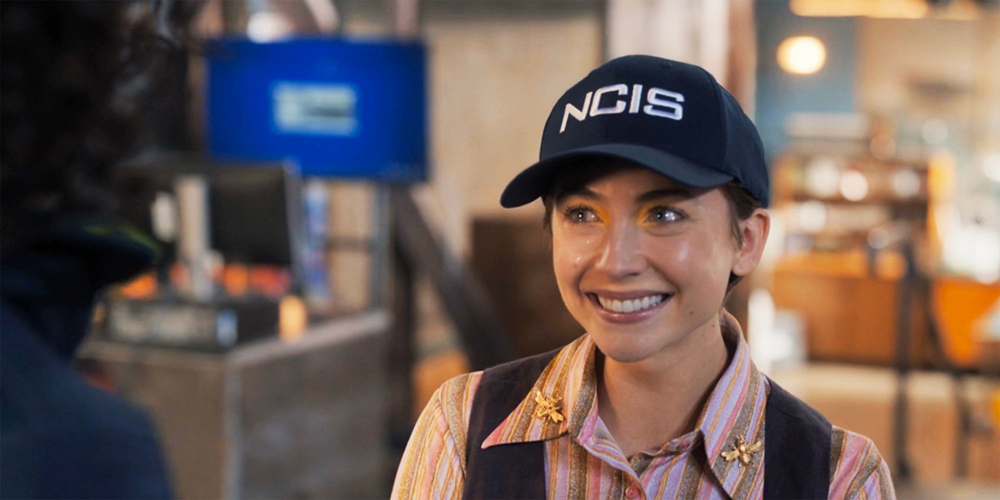 Blue wearing an NCIS hat in NCIS Sydney