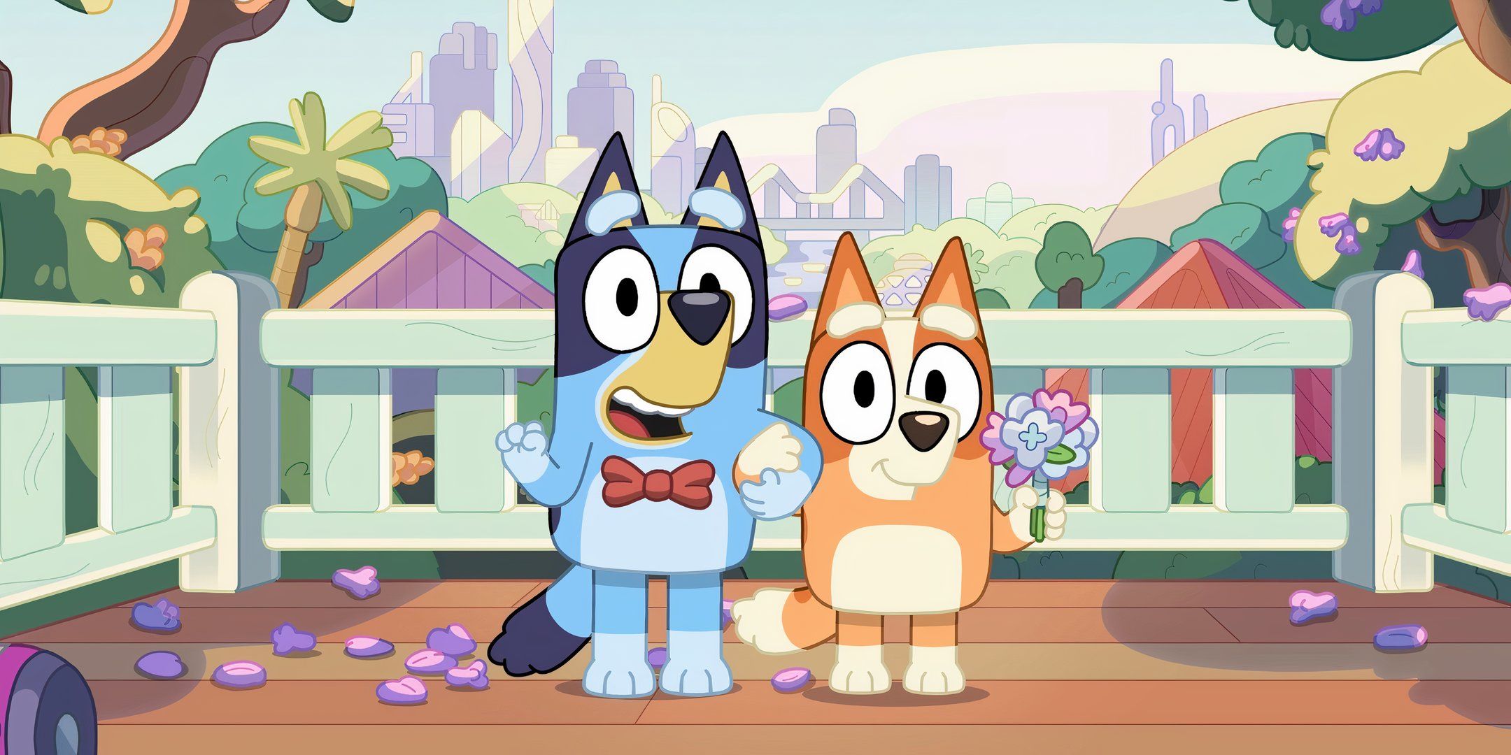 Bluey y Bingo actúan como sus padres.