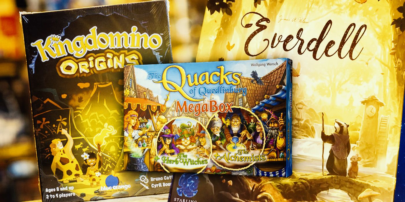 Board games: Kingdomino Origins, Everdell, and The Quacks of Quedlinburg