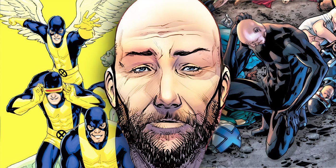 Charles Xavier with O5 X-Men