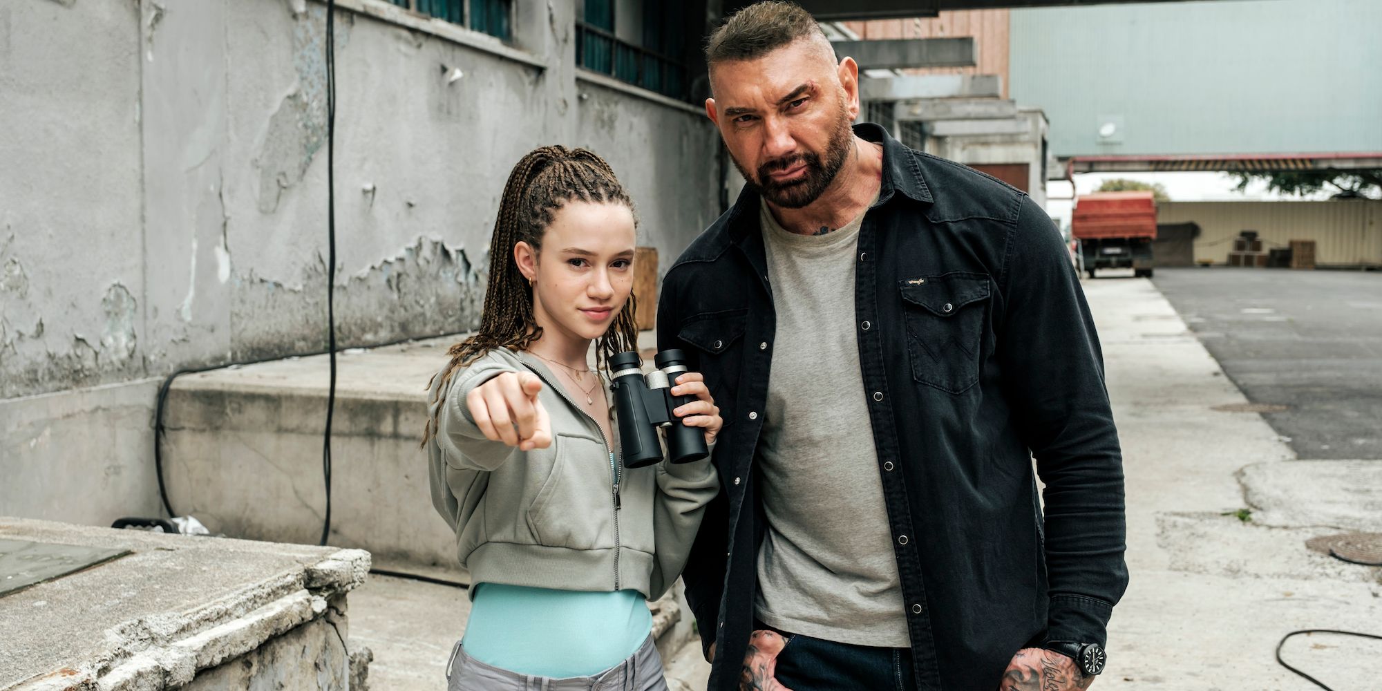 My Spy: The Eternal City's Dave Bautista & Chloe Coleman On More Stunts, Spy Vs. Spy Dynamics, And DCU