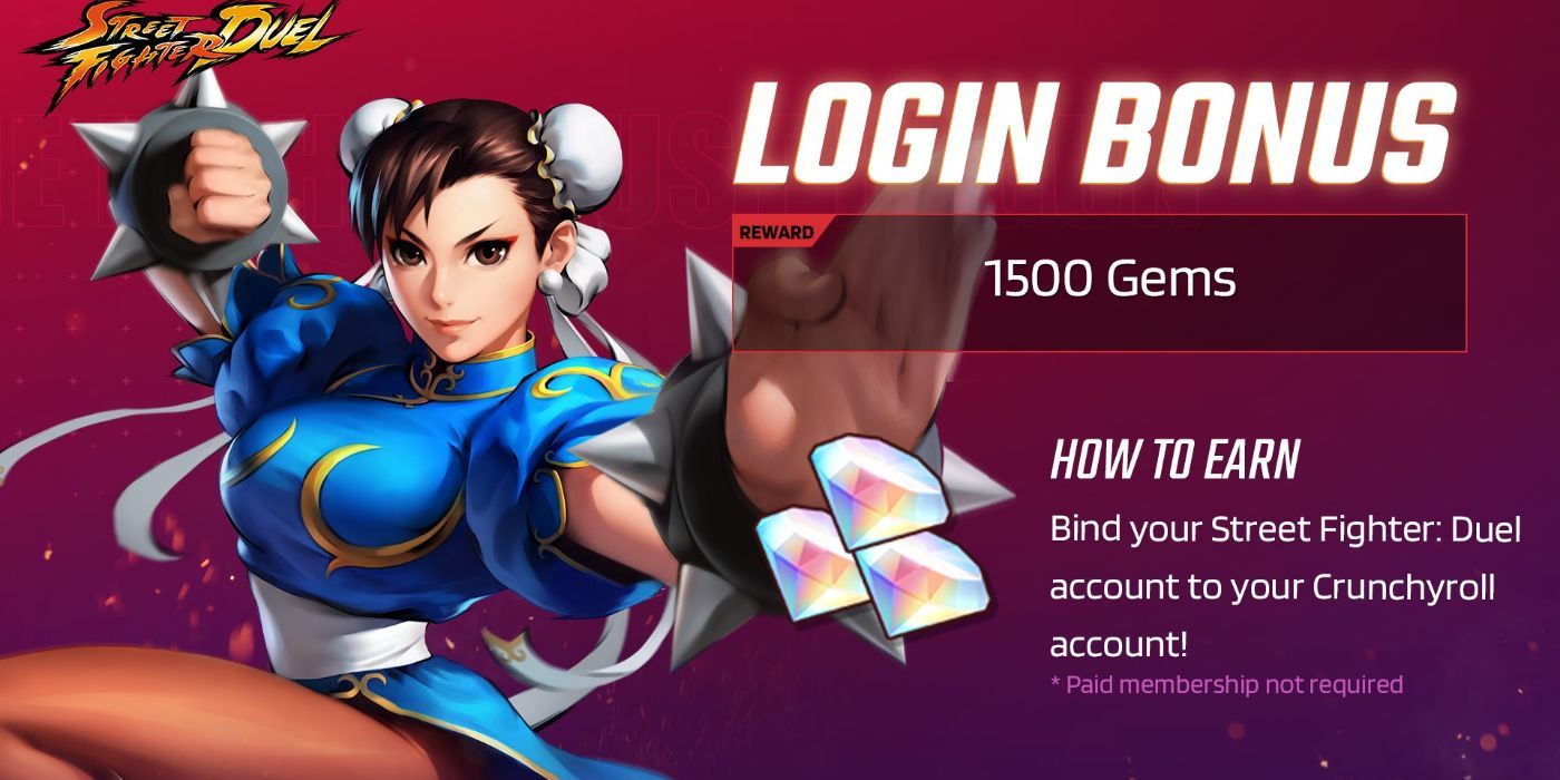 Chun Li Login Bonus in Street Fighter: Duel.