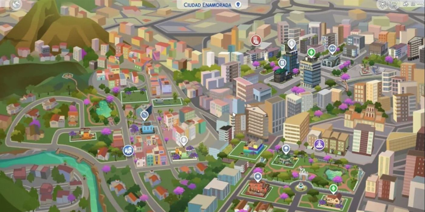 Sims 4 CAS Updates & Full World Map Revealed In Lovestruck Livestream