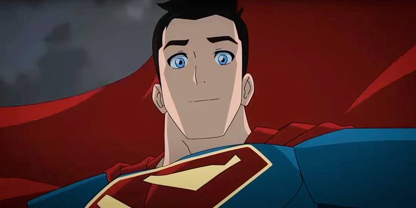 Clark smiling in his new suit in My Adventures With Superman season 2