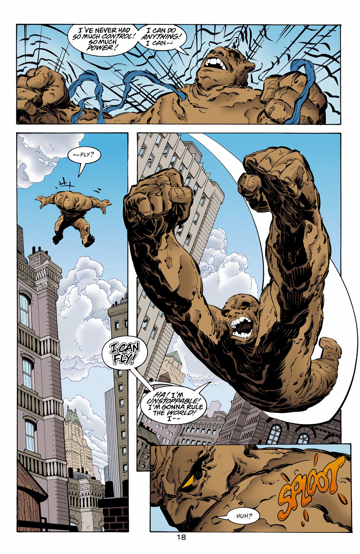 Clayface Gains The Power Of Flight