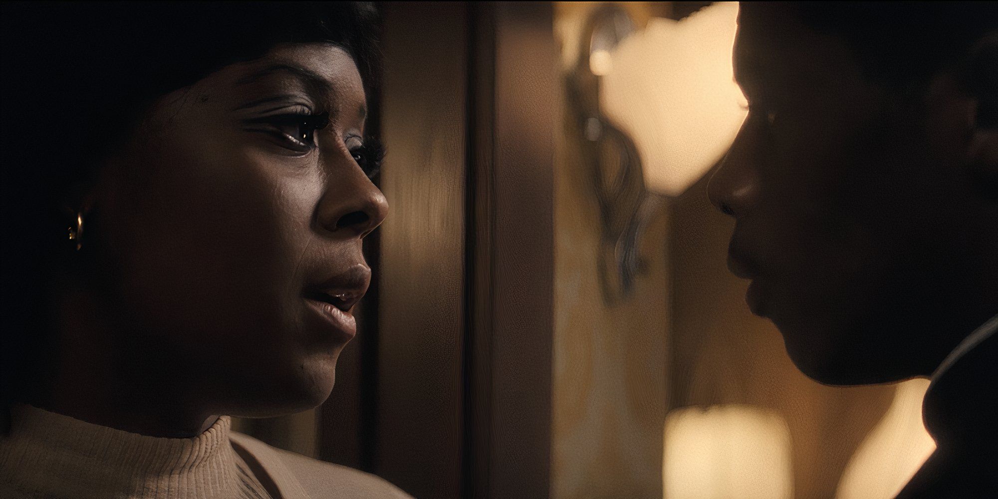 Cleo confronts Reggie in Lady in the Lake episode 3