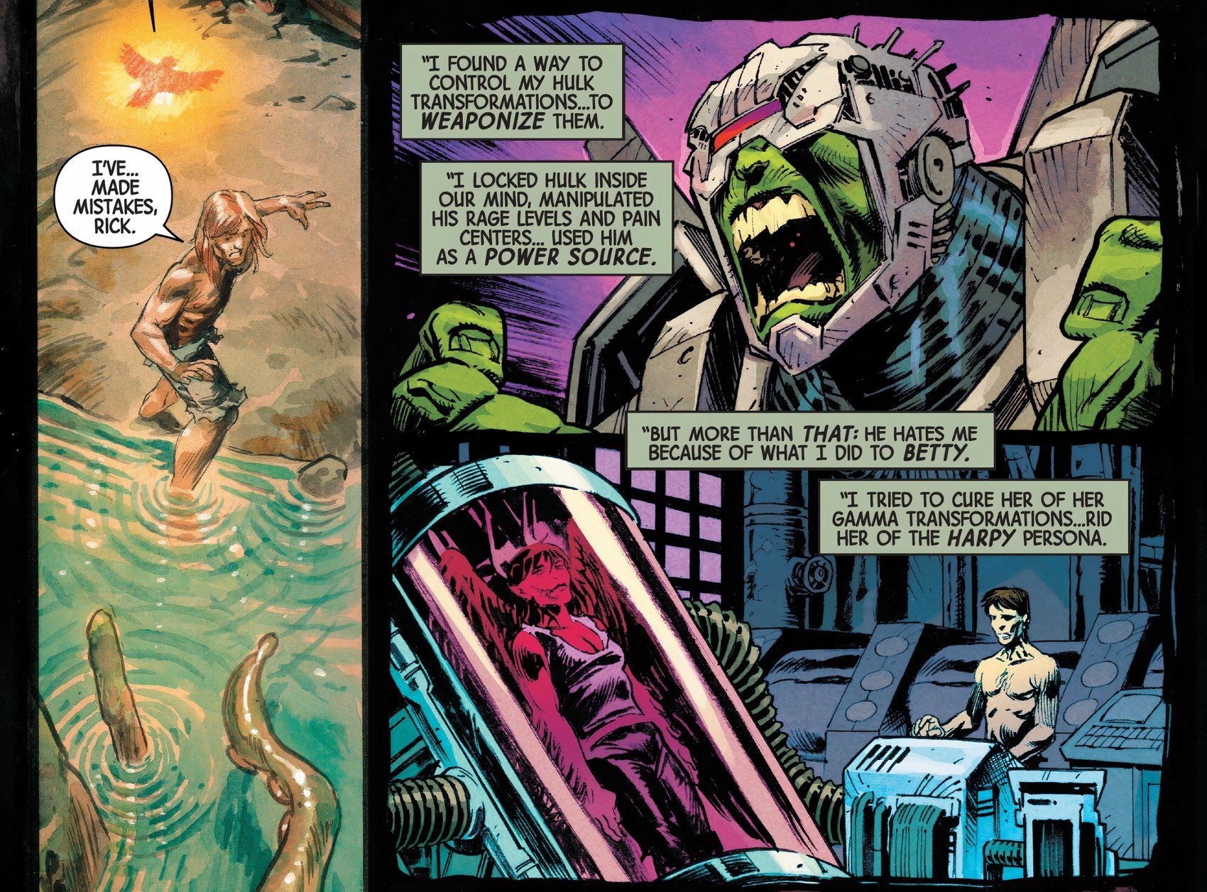 Banner reflete sobre todas as maneiras como ele machucou e traiu o Hulk.