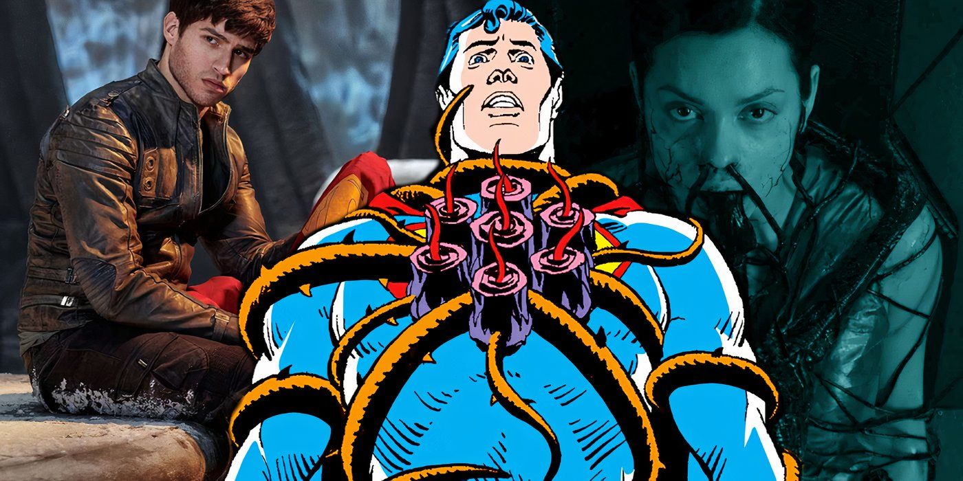 Custom image of Superman For The Man Who Has Everything In DC Comics alongside Krypton&rsquo;s Black Mercy storyline
