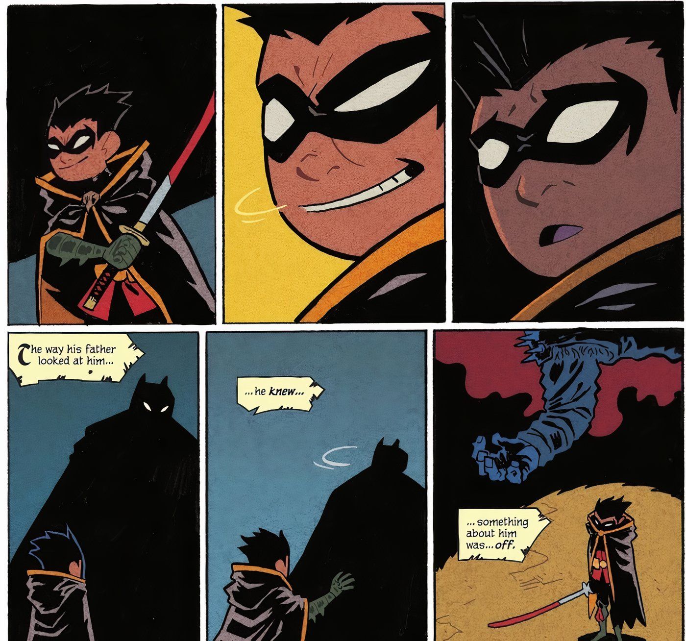 Damian Wayne and Batman in The Prodigy No. 1