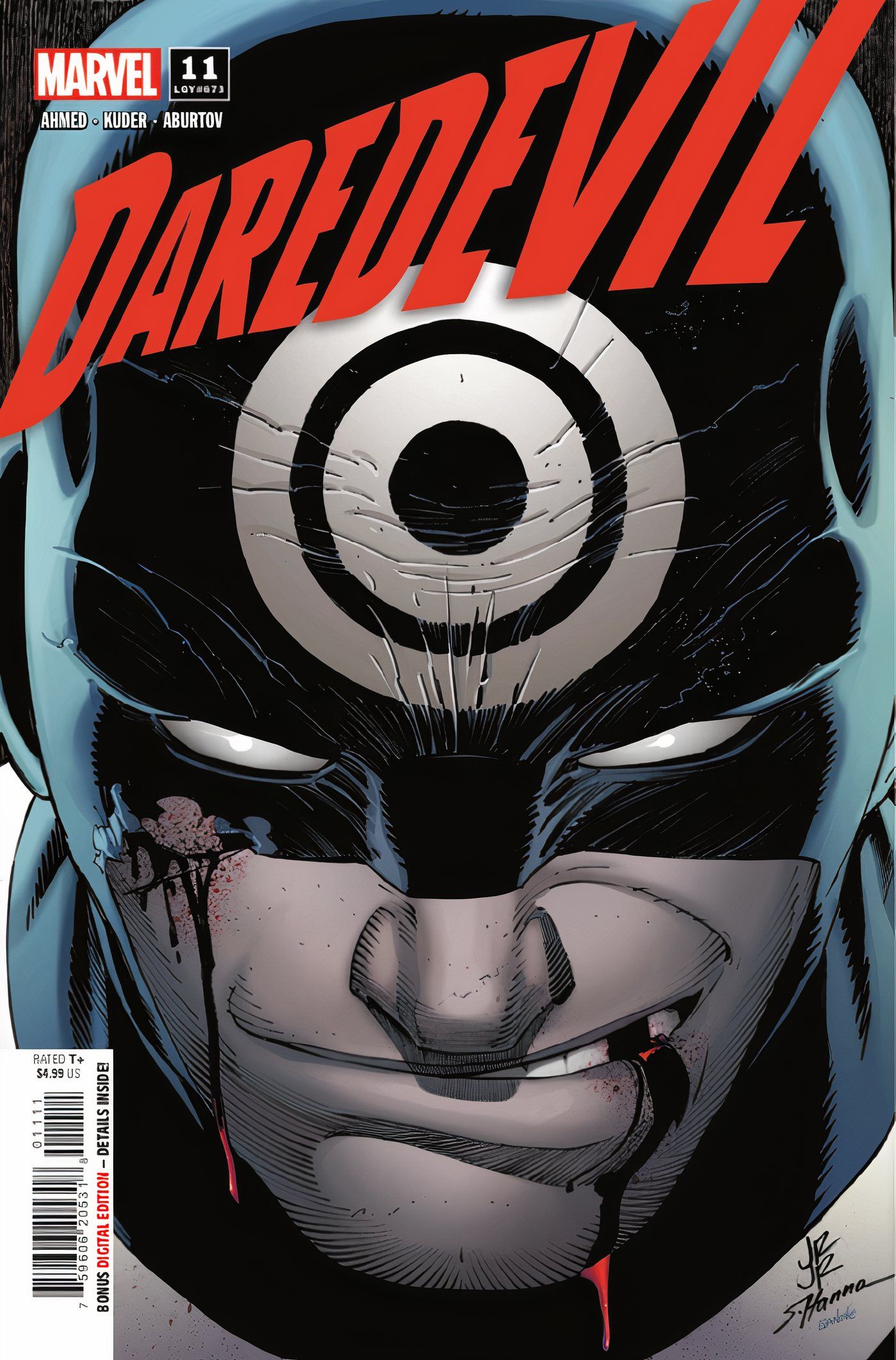 Capa do Demolidor 11 Bullseye Sorrindo Marvel
