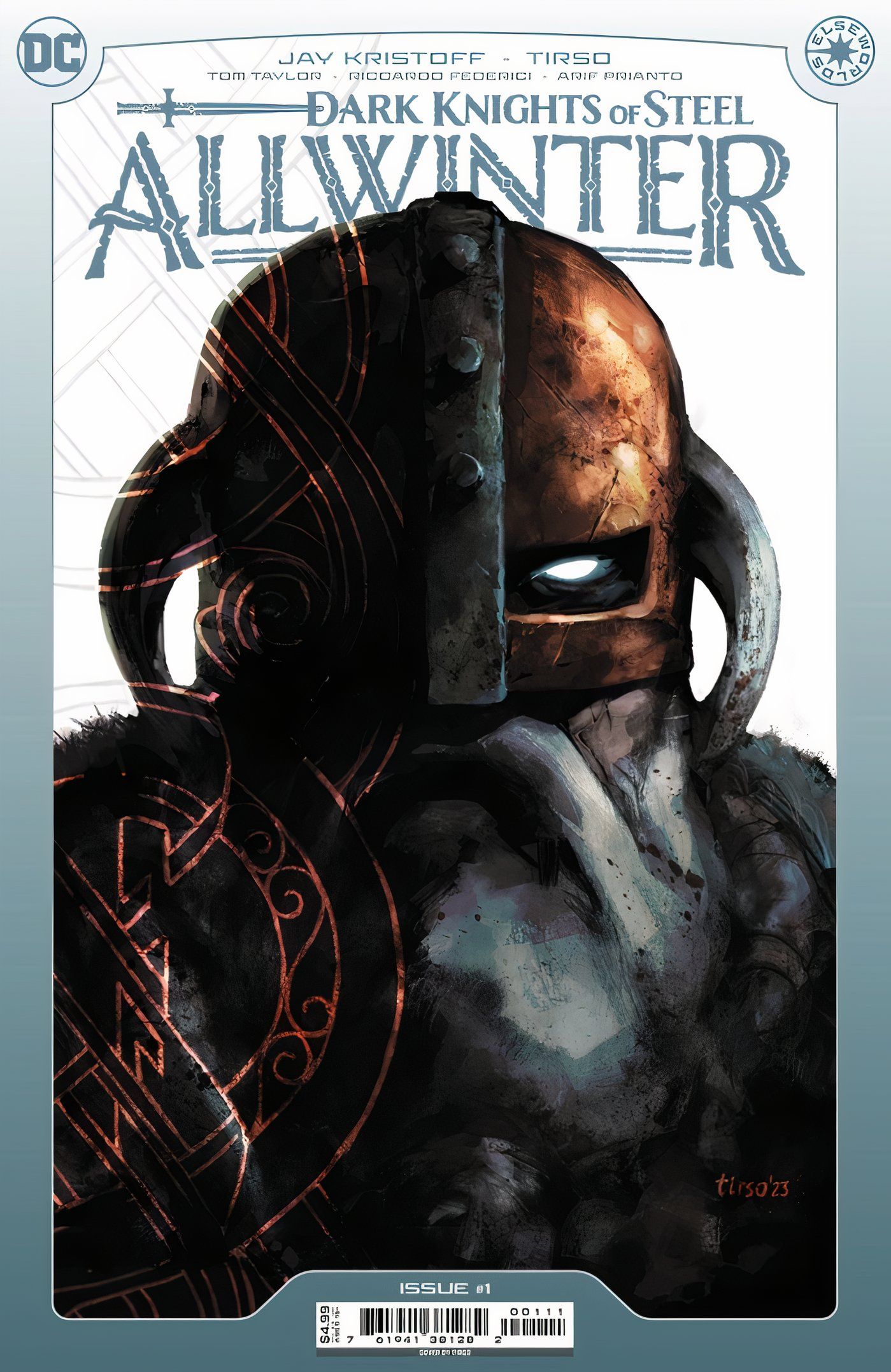 Capa principal de Dark Knights of Steel Allwinter #1 Deathstroke