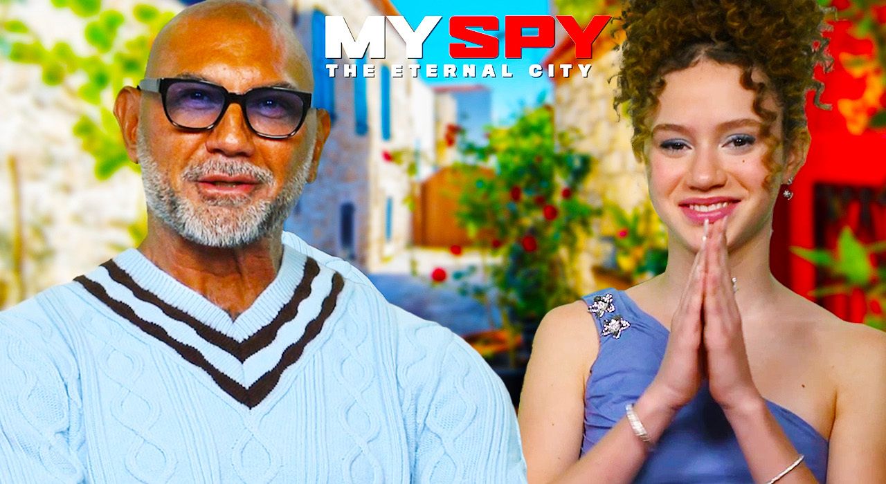 My Spy: The Eternal City's Dave Bautista & Chloe Coleman On More Stunts, Spy Vs. Spy Dynamics, And DCU