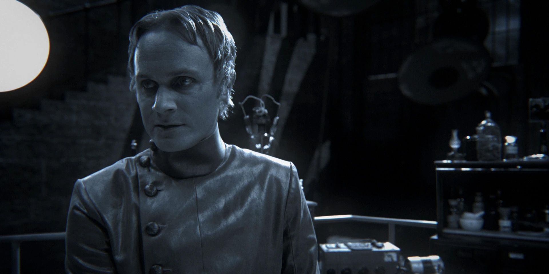 David Anders as Frankenstein in the land without color in Once Upon a Time