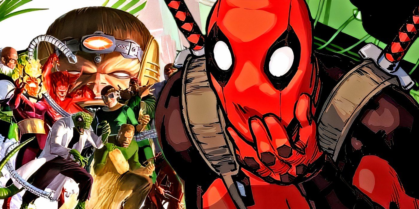 Deadpool is shocked by a random selection of Marvel Comics villains after him.