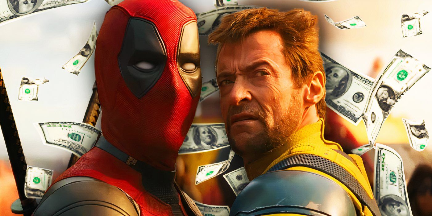 Deadpool and Wolverine in the MCU with falling money