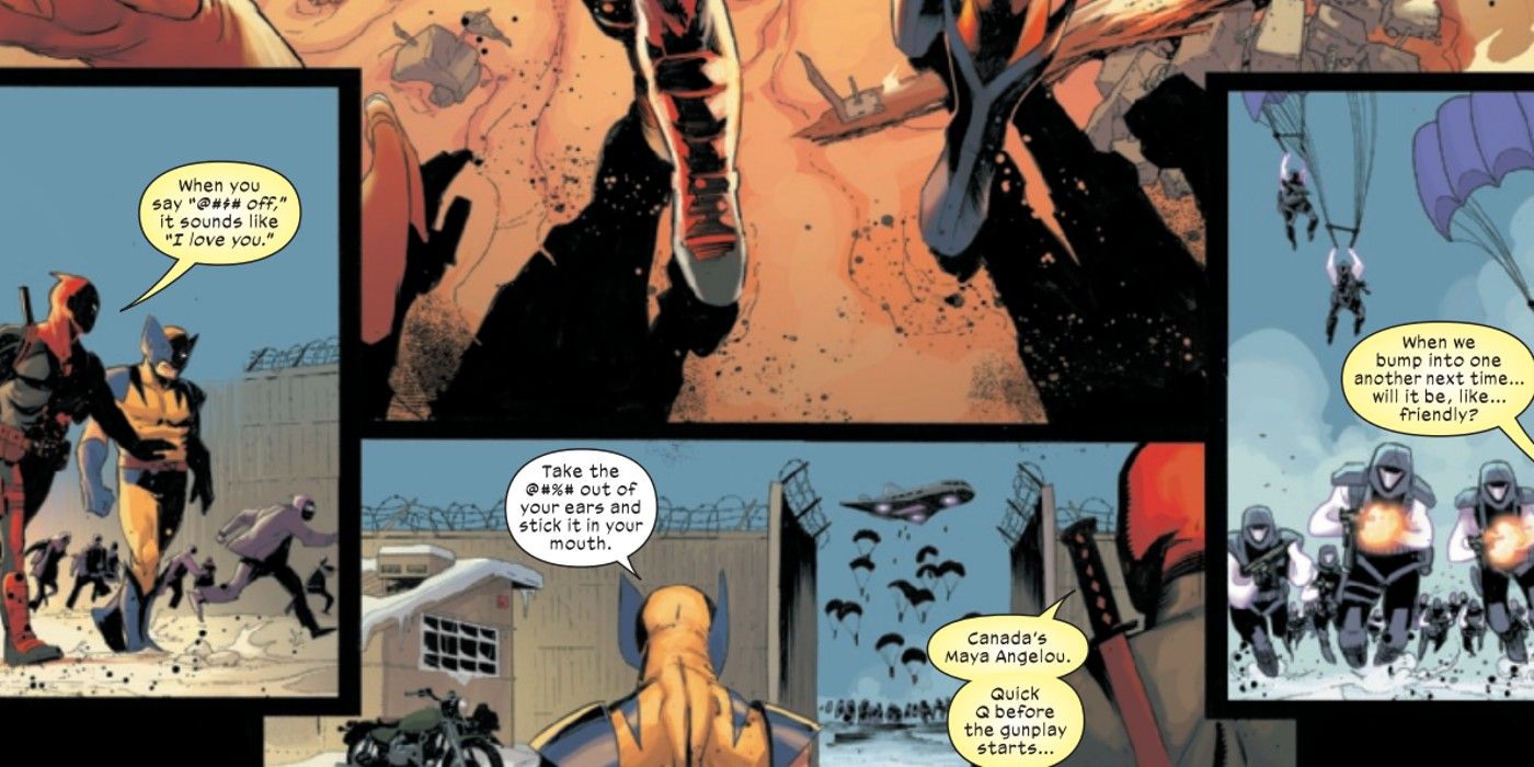 Deadpool asks Wolverine if they can be friends