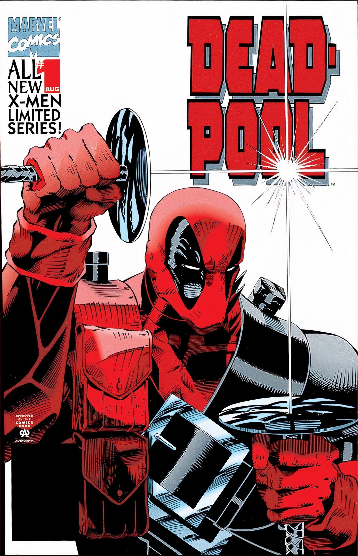 Deadpool Vol 2 #1 Deadpool crosses his swords