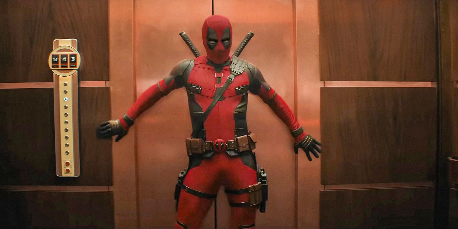 Deadpool (Ryan Reynolds) stood with his arms out in Deadpool & Wolverine