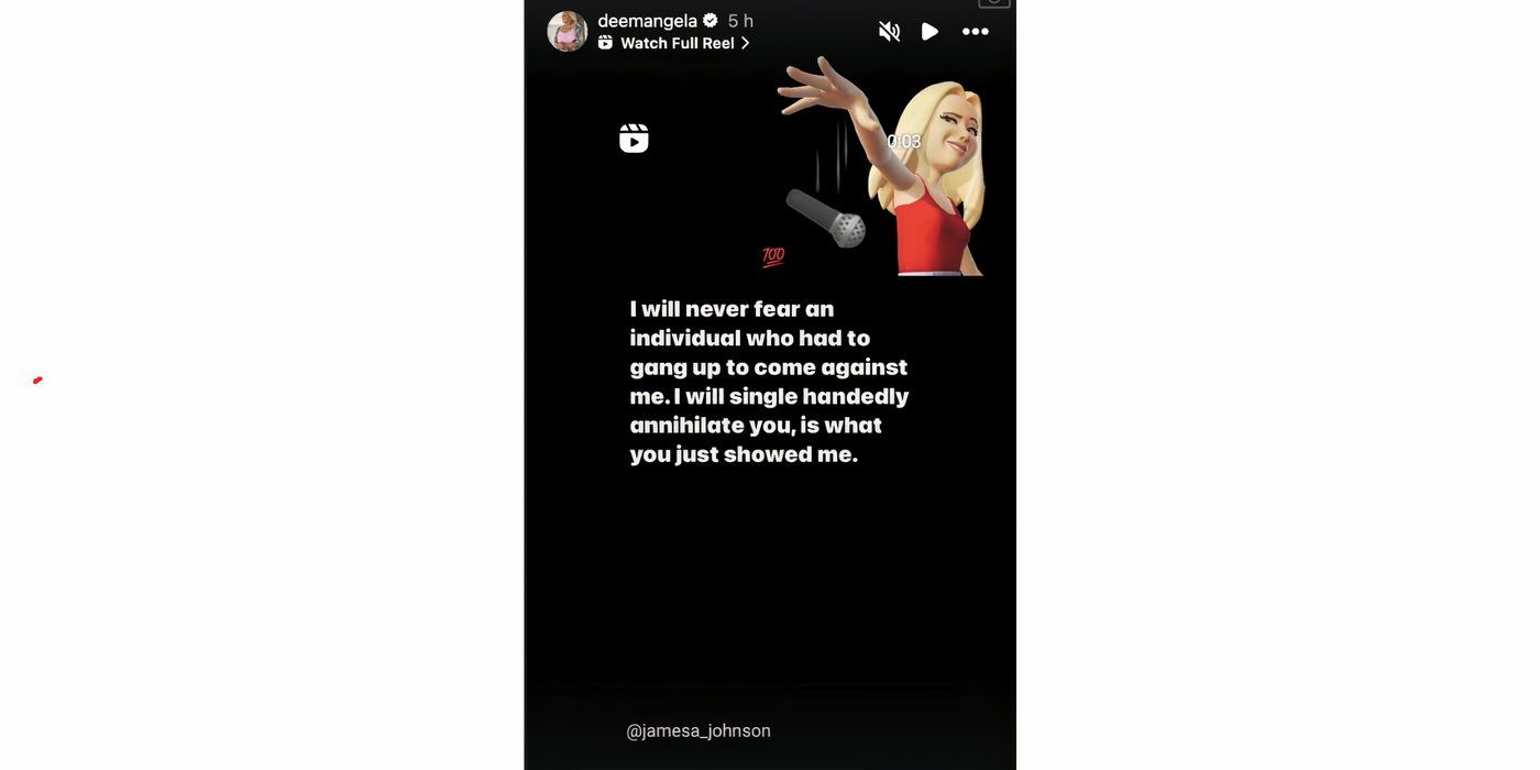 Deem Angela in 90 Day Fiance on Instagram Stories throwing shade at Michael Ilesanmi