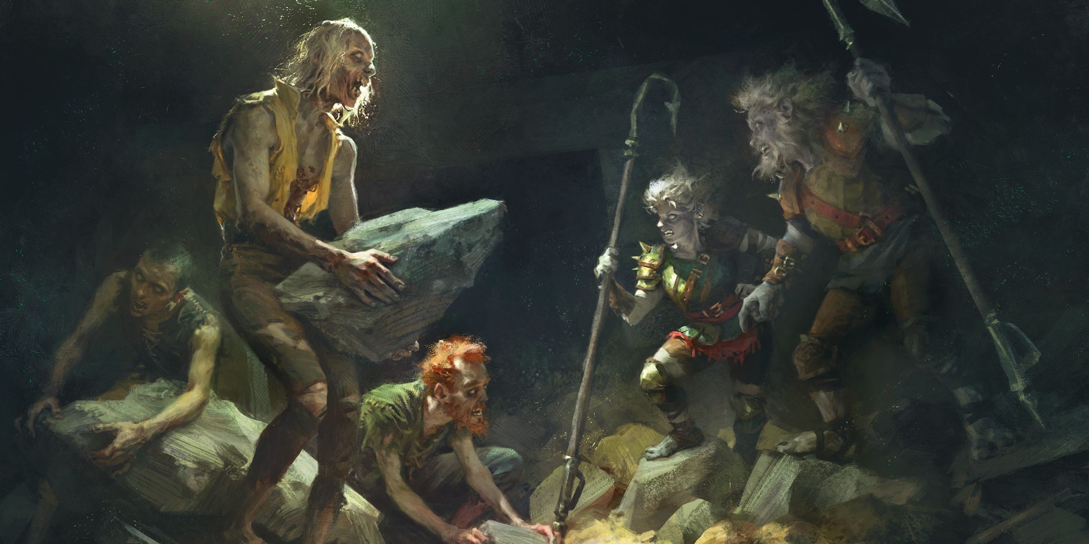 Derro ordena a los zombis que causen estragos en la aventura de Dungeons & Dragons When a Star Falls.